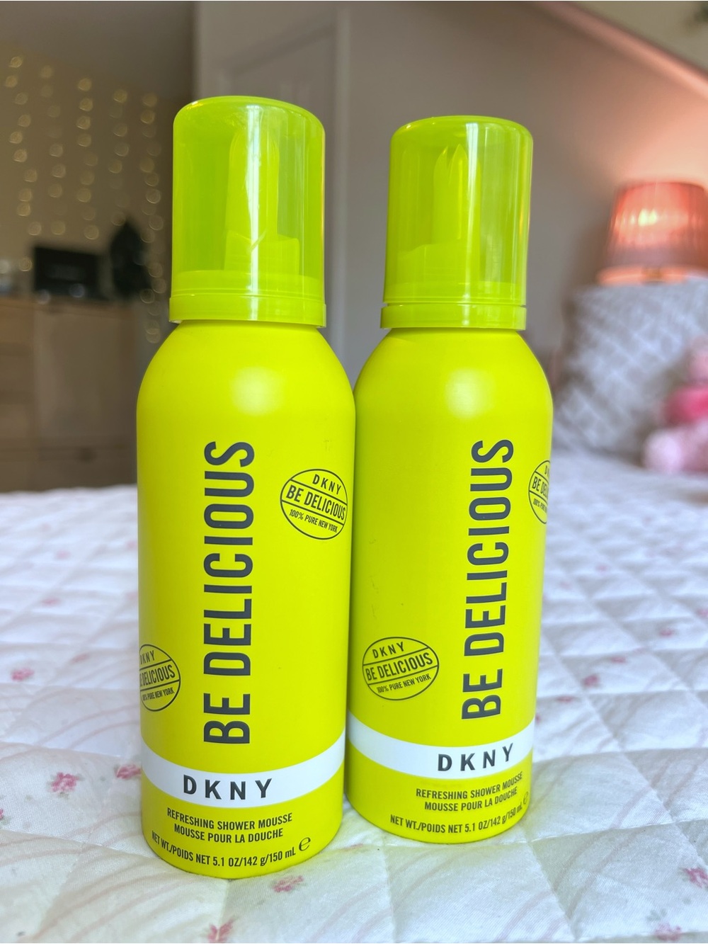 2 Pack New DKNY Be Delicious Refreshing Shower Mousse